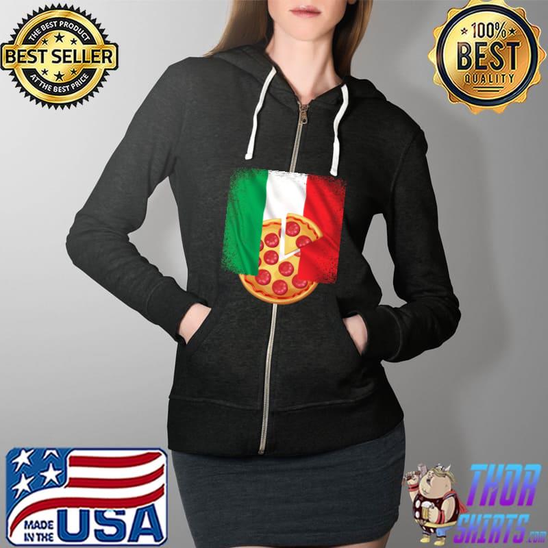 Italian flag Pizza T- Full Zip Hooded