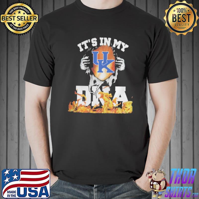 Its In My UK Kentucky Wildcats logo football DNA Fire shirt
