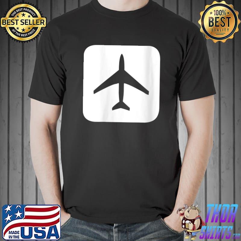 Jet Airplane Symbol T-Shirt Unisex