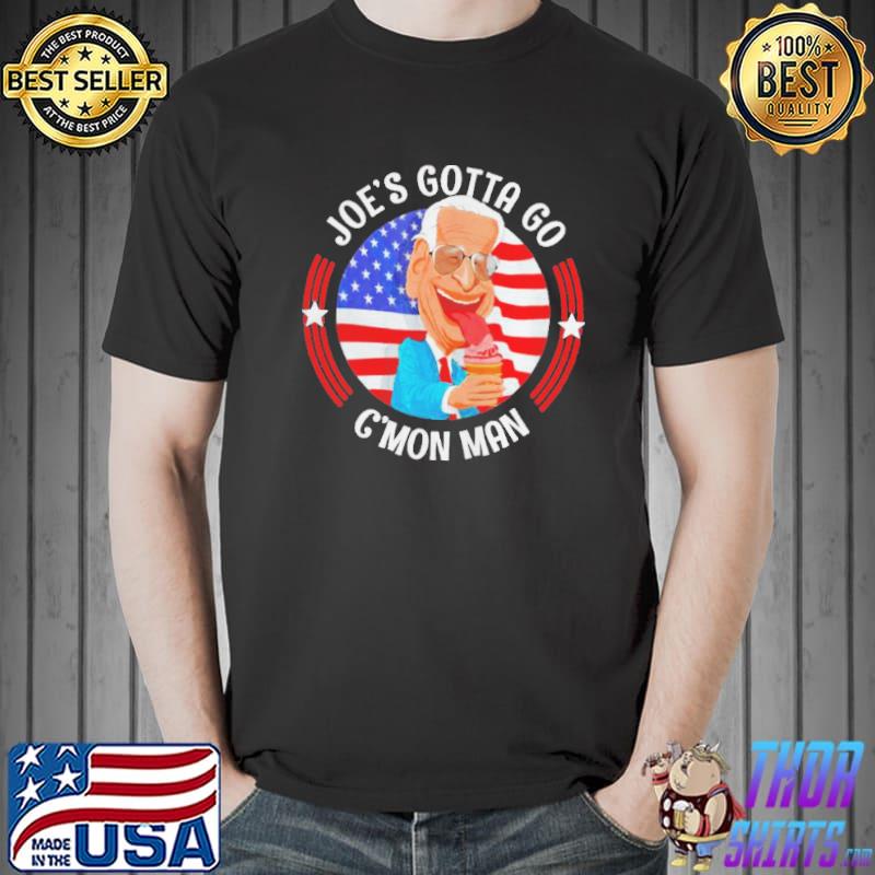 Joes Got Go Cmon Man Humorous Anti Joe Biden Usa Flag s Unisex