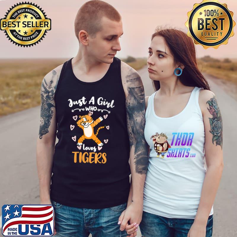 Just A Girl Who Loves Tigers African Animal T-Shirt Tank Top