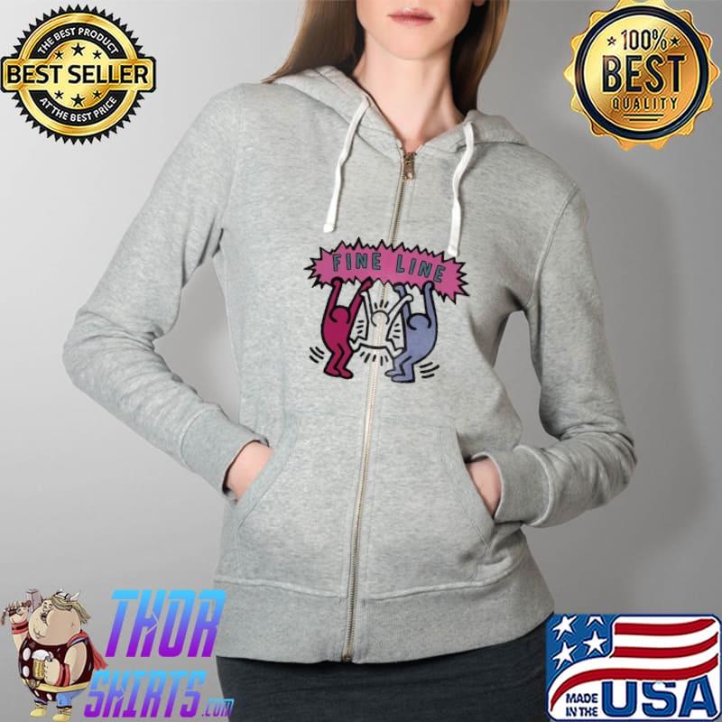 Keith Haring Harry Styles Fine Line Shirt Full Zip Hooded