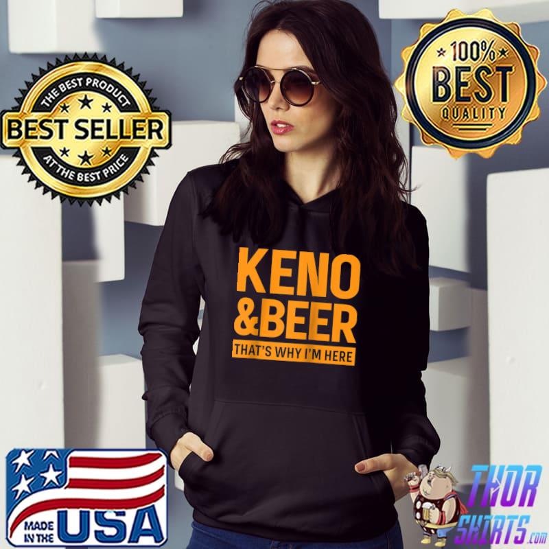 Keno and Beer Funny Raglan Baseball T-shirt