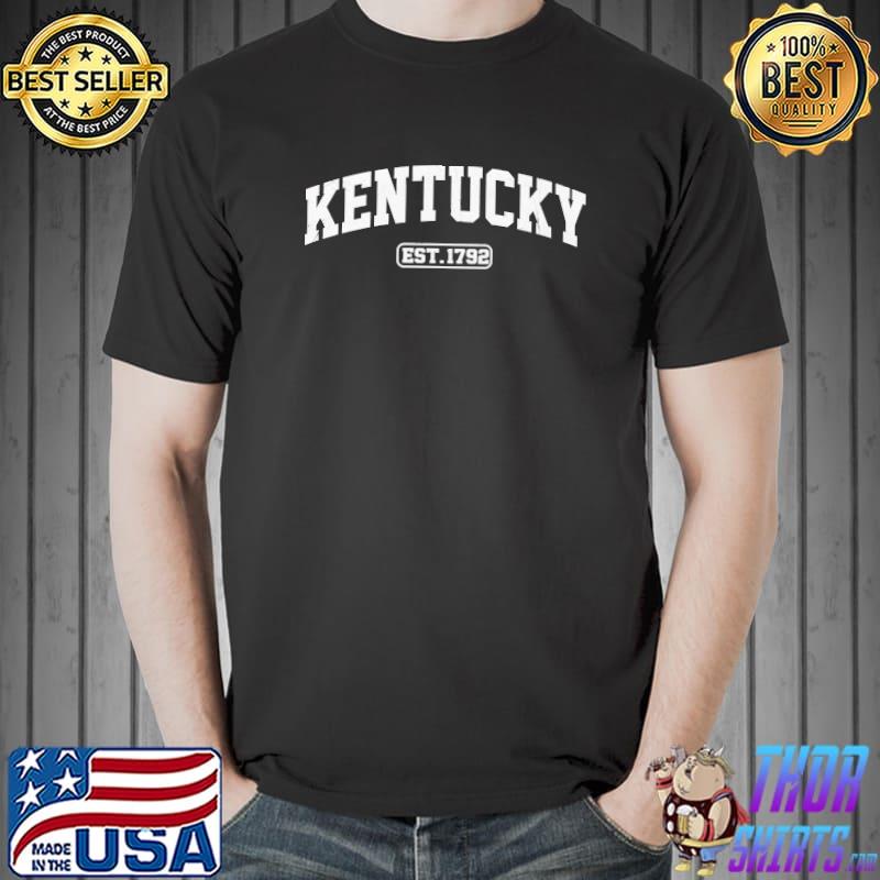 Kentucky Vintage State Athletic Style T-Shirt