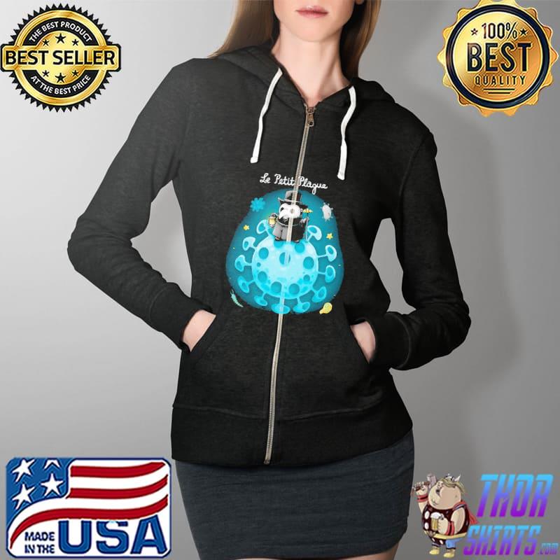 Le Petit Plague Virus Shirt Full Zip Hooded
