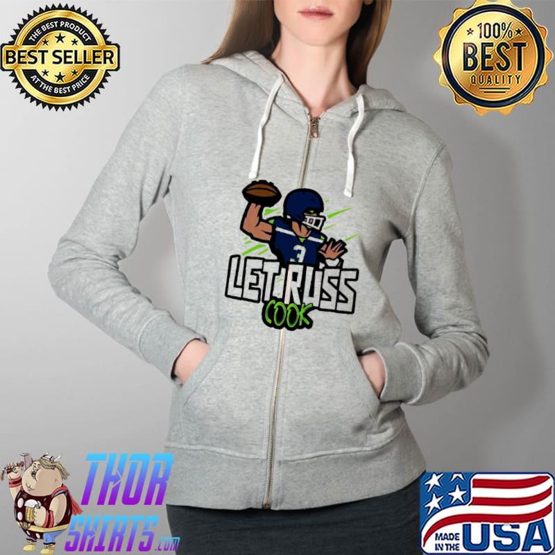 Let Russ Cook Go Hawks Seattle Seahawks s Full Zip Hooded