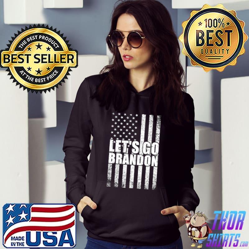 Let's Go Brandon Conservative Anti Liberal US American Flag T-Shirt