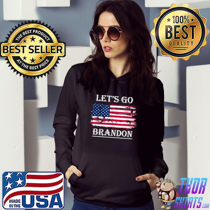Let's Go Brandon Conservative Anti Liberal USA Flag JB Chant T-Shirt