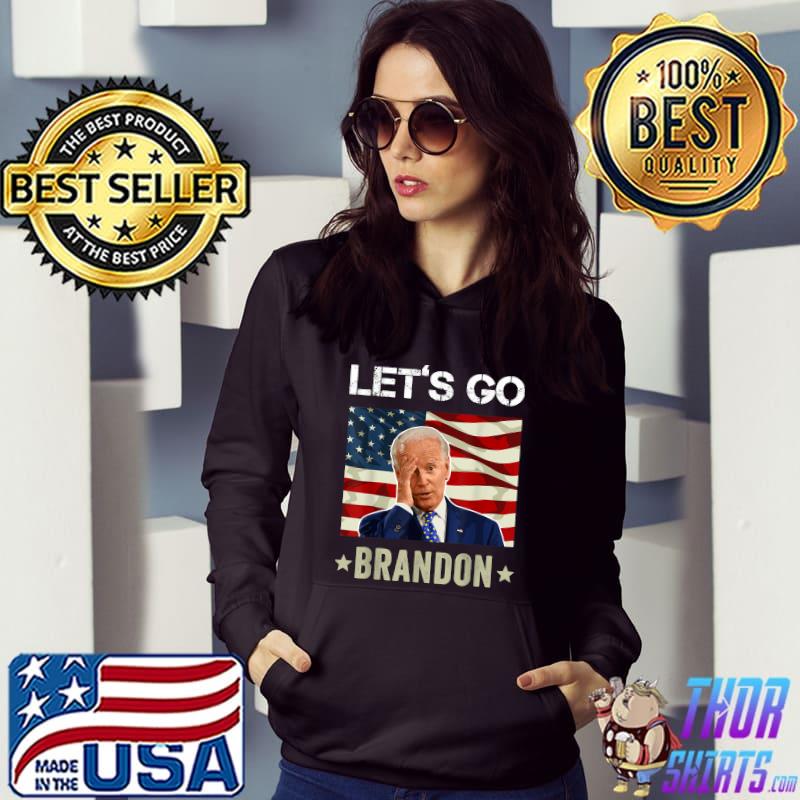 Funny Eagles Let's Go Brandon Meme Apparel American Flag Shirt, hoodie,  sweater, long sleeve and tank top