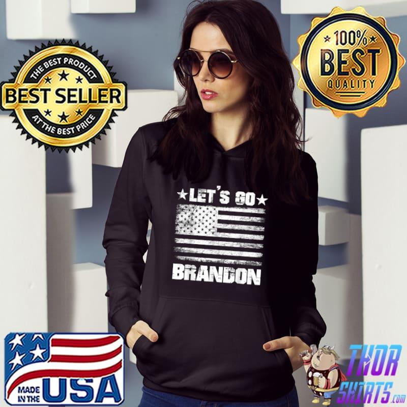 Let's Go Brandon Vintage US Flag Funny Conservative Gift T-Shirt