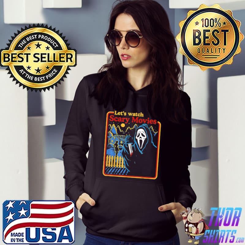 Let's Watch Scary Movies Vintage Horror Spooky Halloween T-Shirt