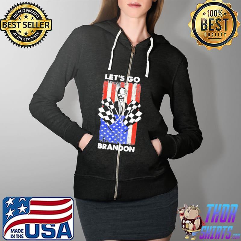 Let’s Go Brandon Biden Chant Anti Flag Shirt Full Zip Hooded
