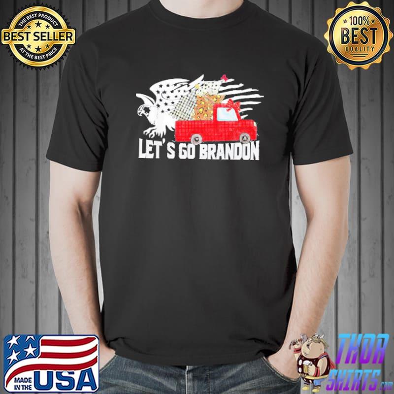 Let’s Go Brandon Christmas Conservative Anti Liberal US Flag Shirt Unisex