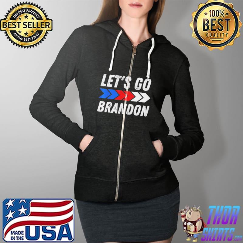 Let’s Go Brandon Conservative US Flag Meme Shirt Full Zip Hooded
