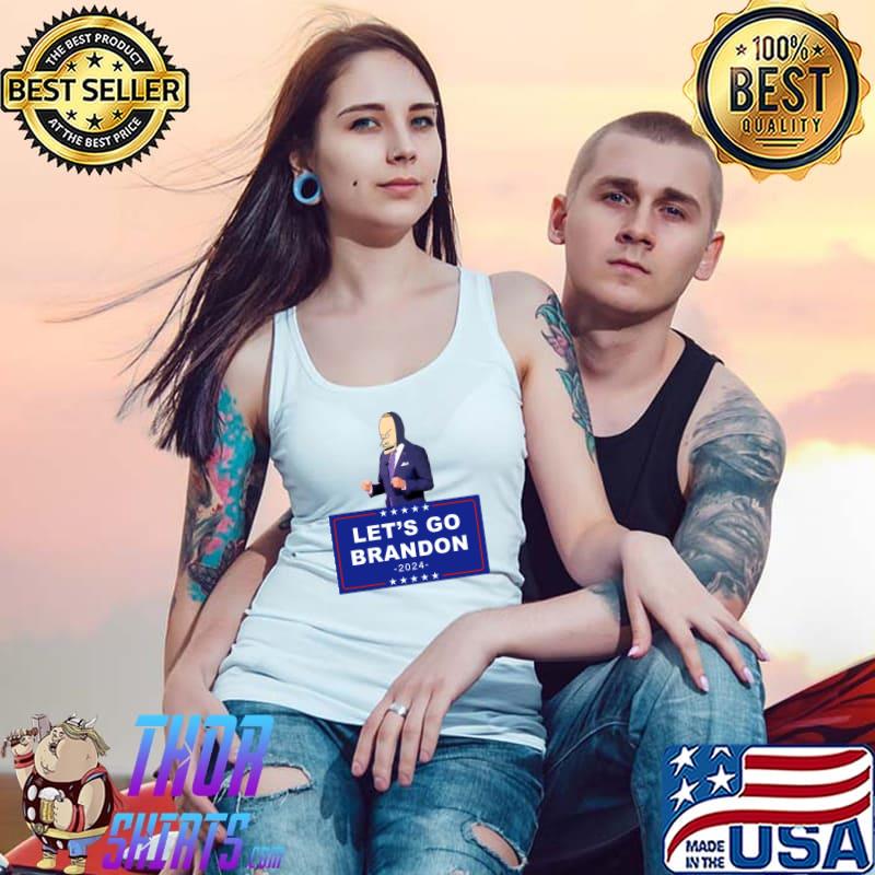 Let's Go Brandon - Funny Joe Biden Cornholio - Bare Shelves Biden Classic T-Shirt Tank Top