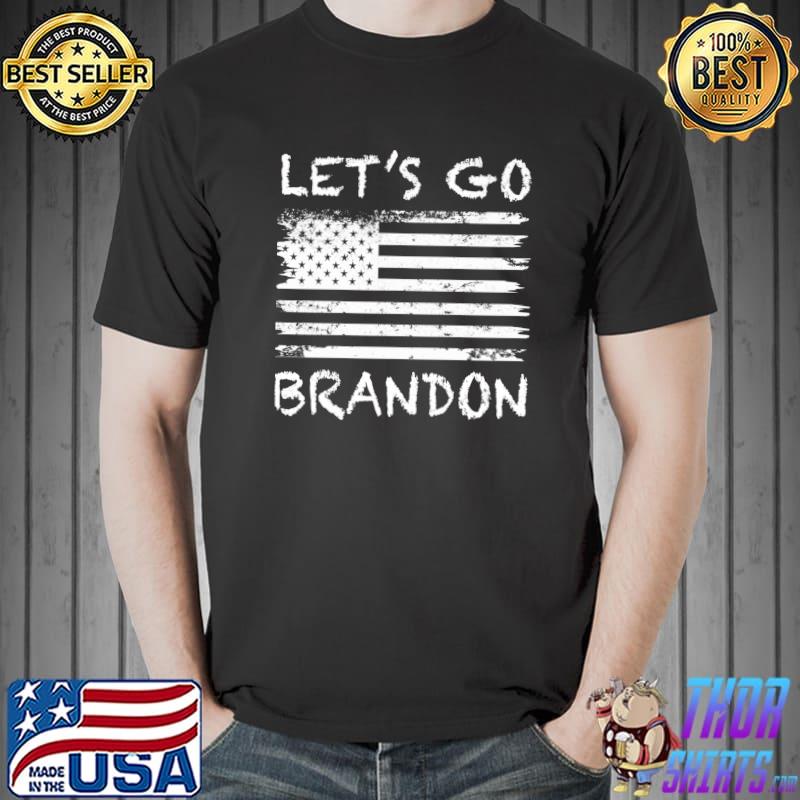 Lets Go Brandon Let's Go Brandon Us Flag Colors T-shirt