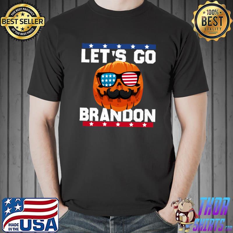 Lets Go Brandon Vintage Halloween pumpkin T-Shirt Unisex
