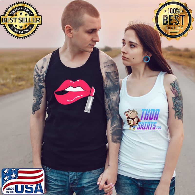 Lips Sexy Pink s Tank Top