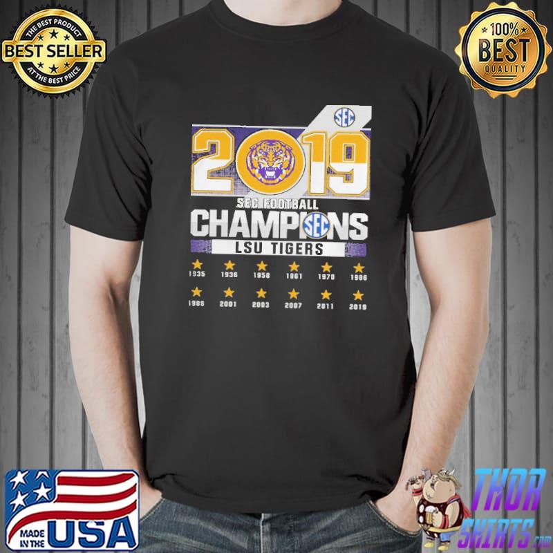 Lsu Tigers Sec football 2019 champions shirt