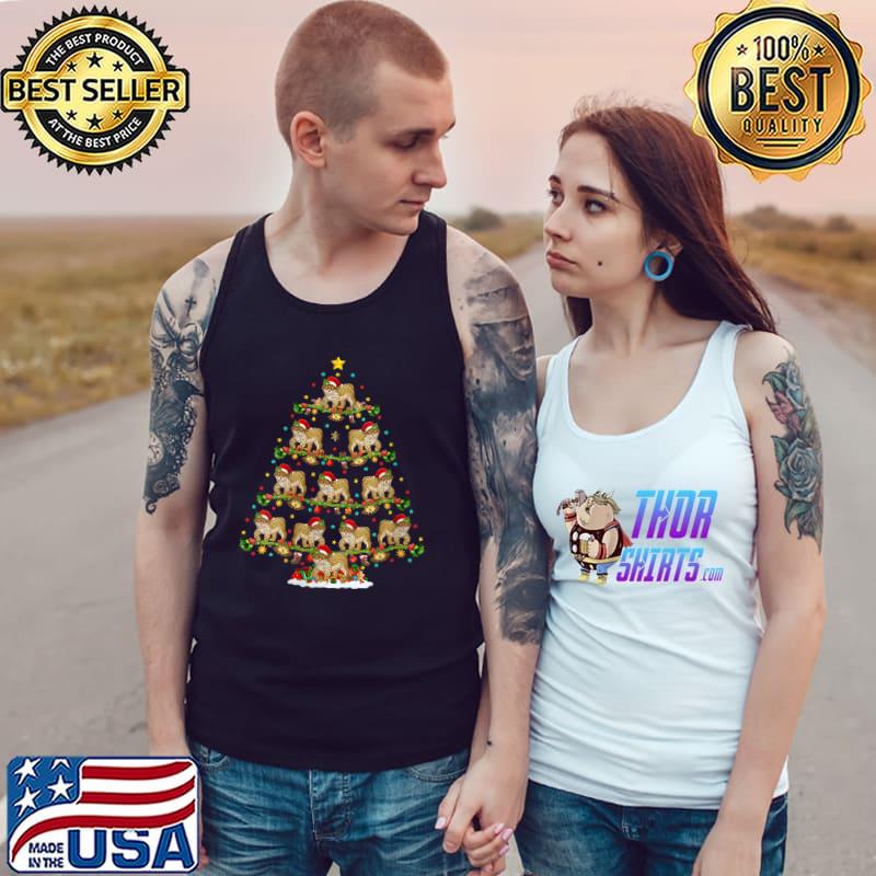 Lynx Lover Xmas Lighting Santa Lynx Christmas Tree T-Shirt Tank Top