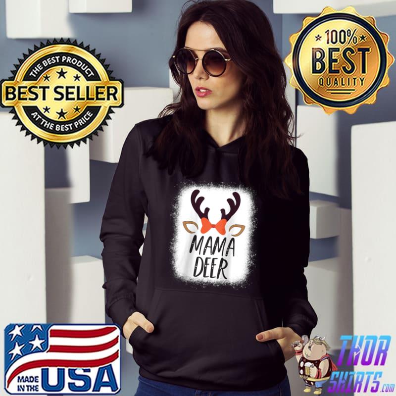 Mama Reindeer Matching Family Pajama Merry Christmas 2021 Raglan Baseball T-shirt