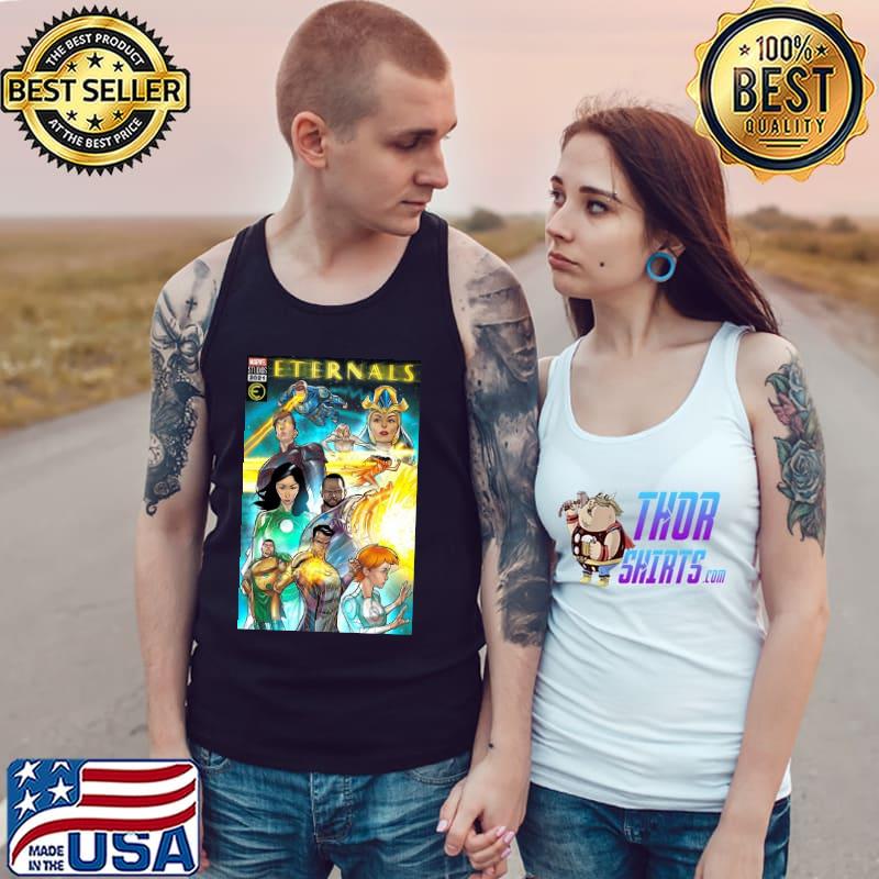 Marvel Eternals Galactic Group Shot Comic Shirt Tank Top