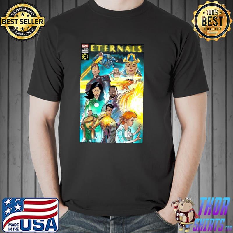 Marvel Eternals Galactic Group Shot Comic Shirt