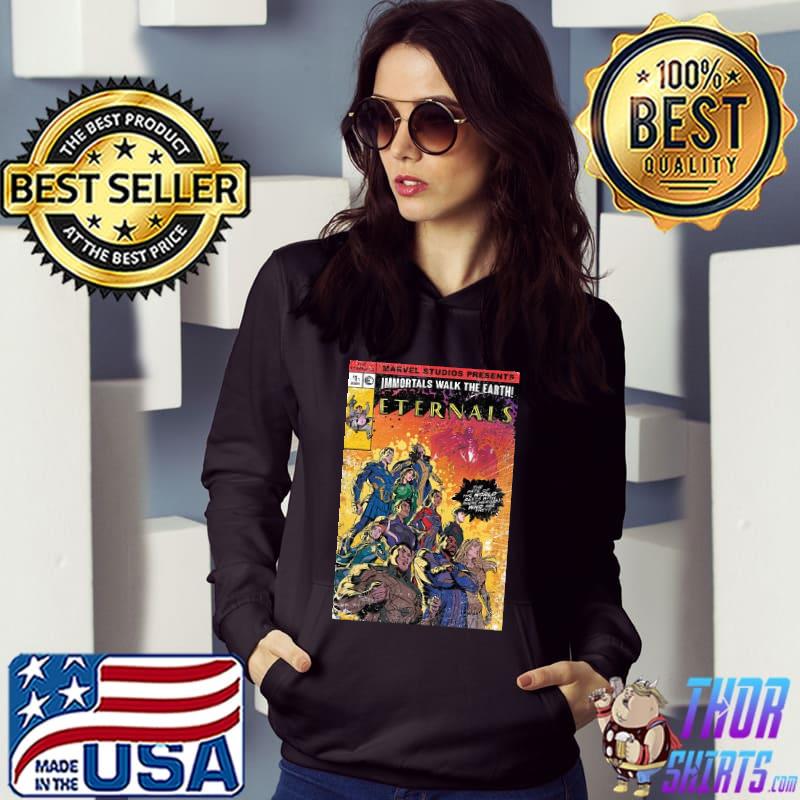 Marvel Eternals Vintage Group Shot Comic Cover s Hoodie