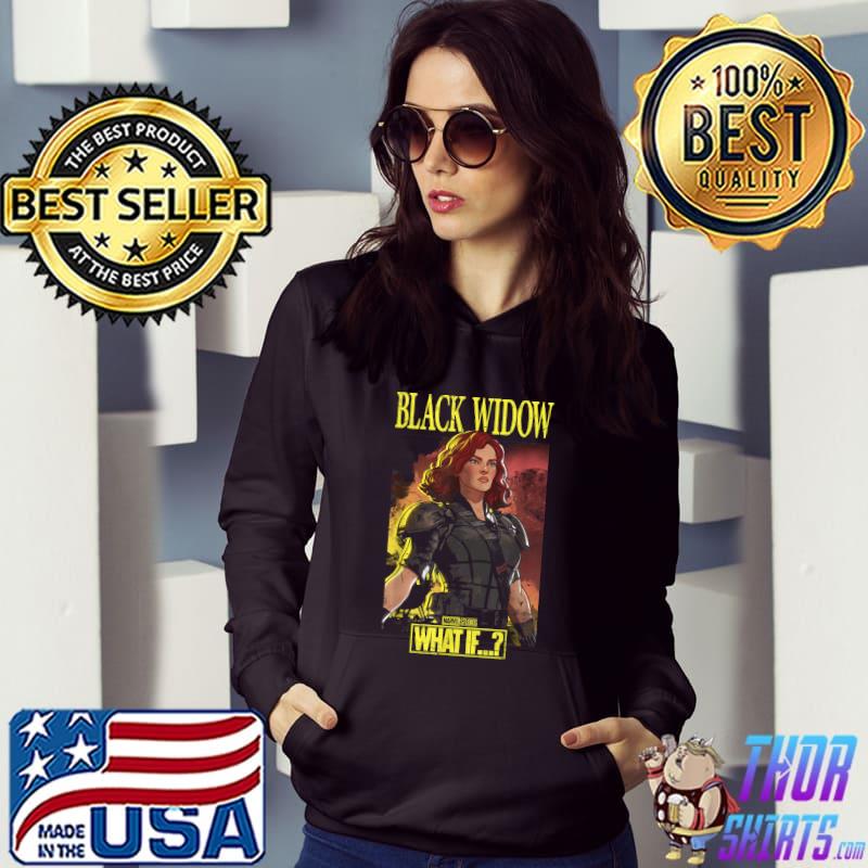 Marvel What If Black Widow Stoic Pose Portrait T-Shirt Hoodie