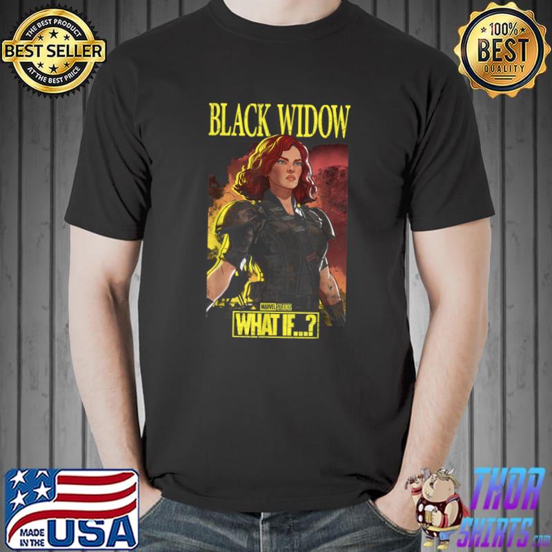 Marvel What If Black Widow Stoic Pose Portrait T-Shirt