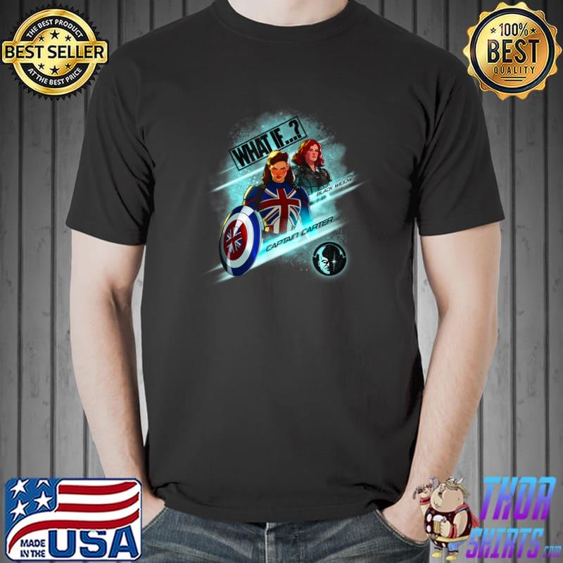 Marvel What If Captain Carter Black Widow Poster T-shirt