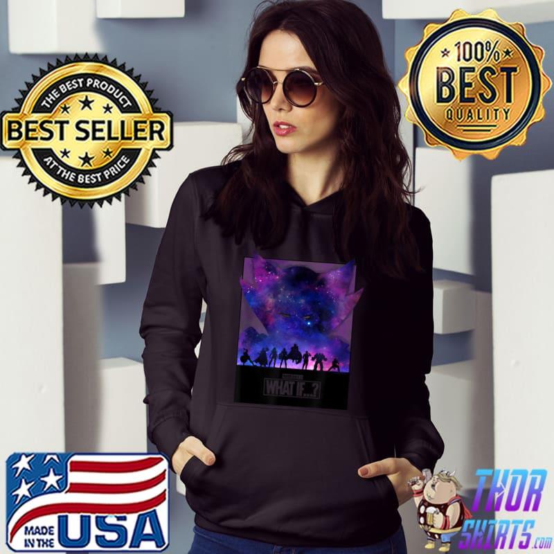 Marvel What If Group Shot Galactic Silhouette T-Shirt