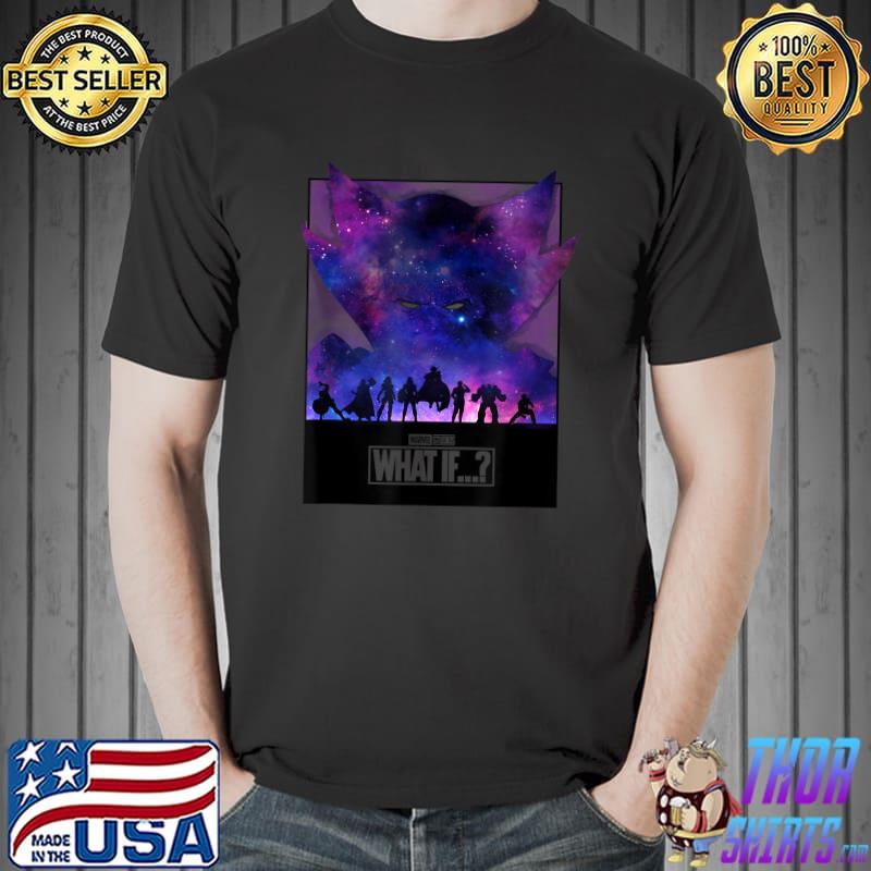 Marvel What If Group Shot Galactic Silhouette T-Shirt Unisex