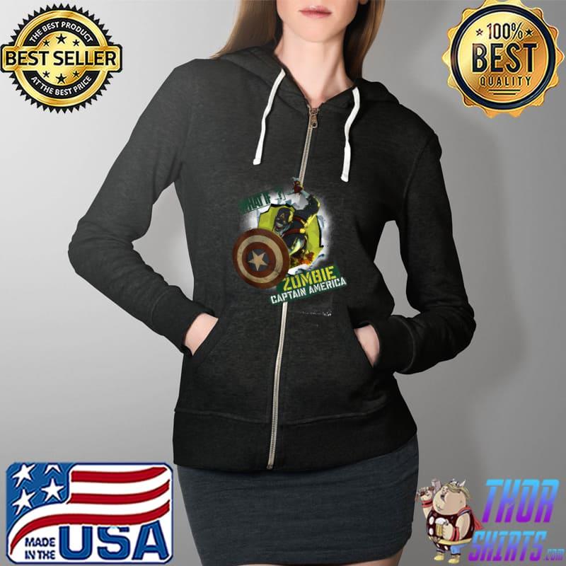Marvel WHAT IF… Zombie Captain America T-Shirt Full Zip Hooded