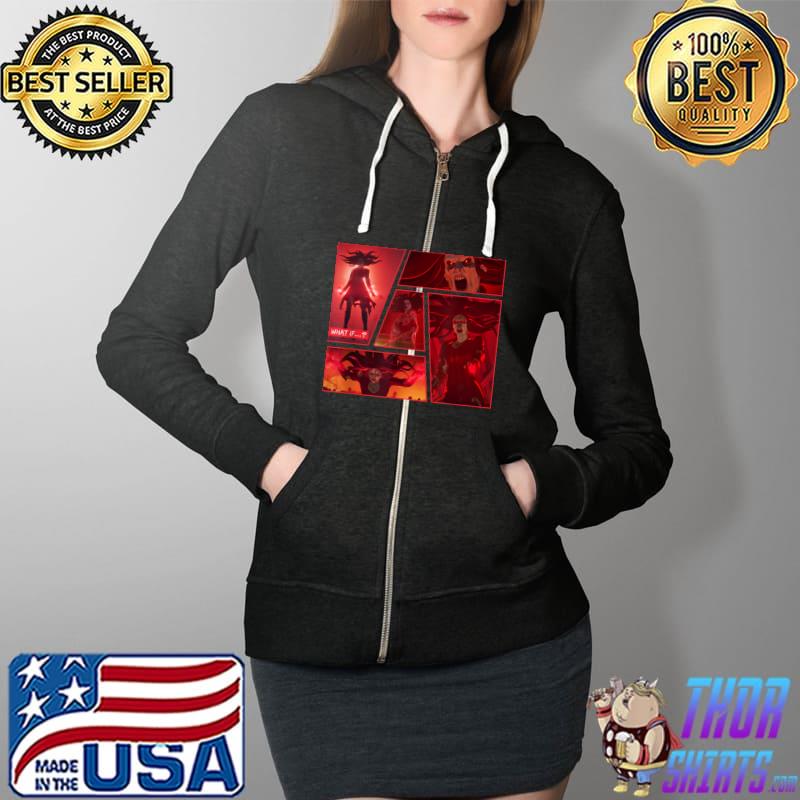 Marvel WHAT IF… Zombie Wanda Maximoff Panel T-Shirt Full Zip Hooded