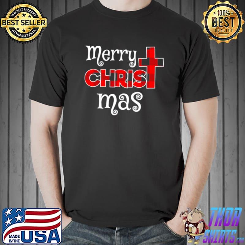 Merry Christmas Buffalo Plaid Shirt Unisex