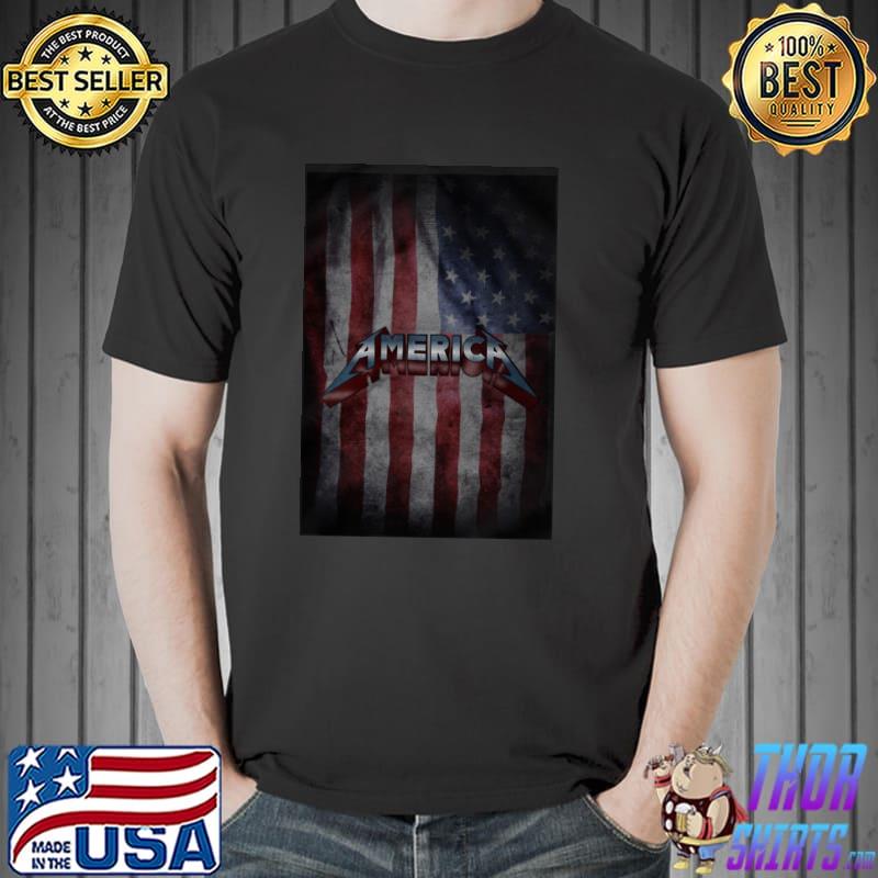 Metallic America Flag Shirt