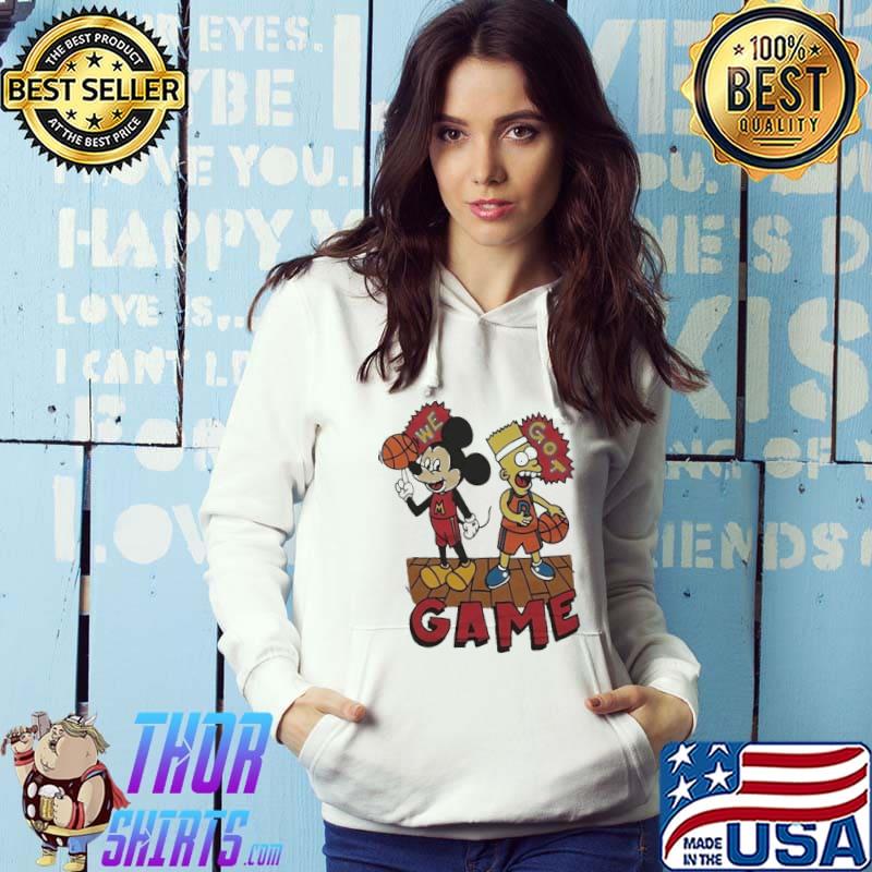 Mickey Mouse and Bart Simpson we got game s Hoodie