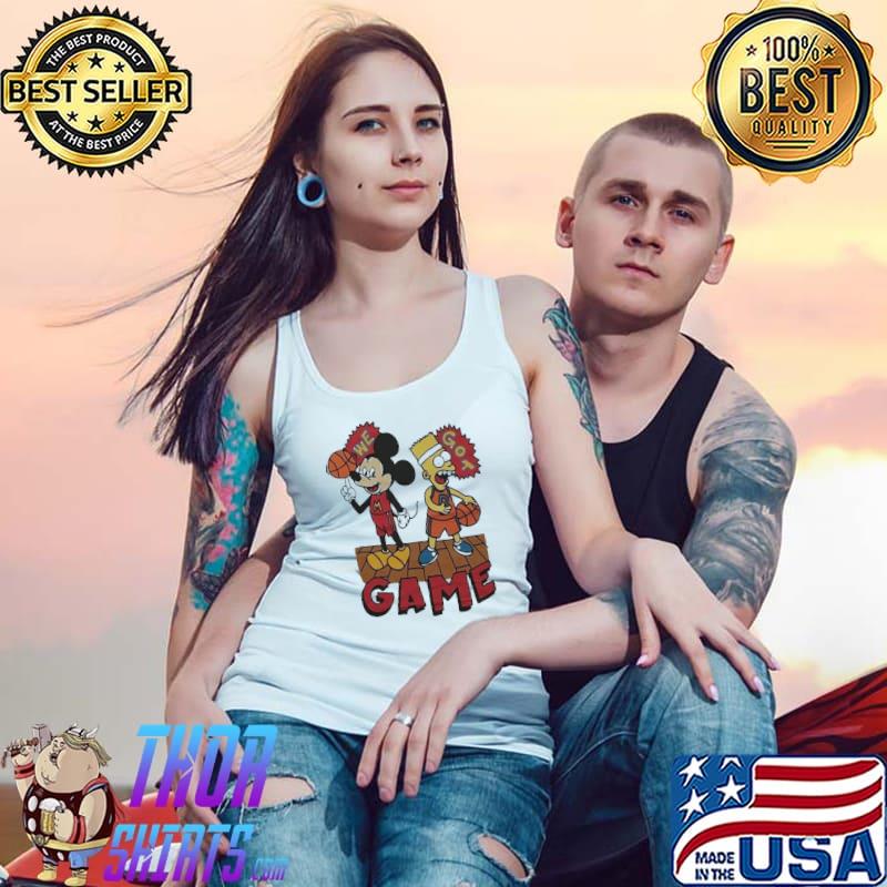 Mickey Mouse and Bart Simpson we got game s Tank Top