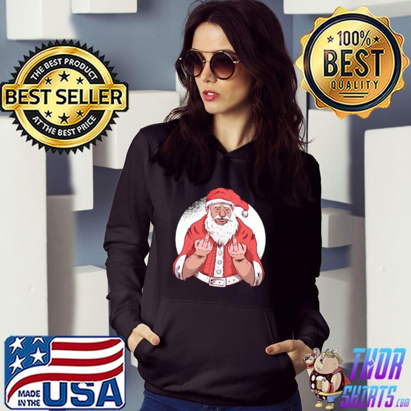Middle Finger Santa Claus T-Shirt