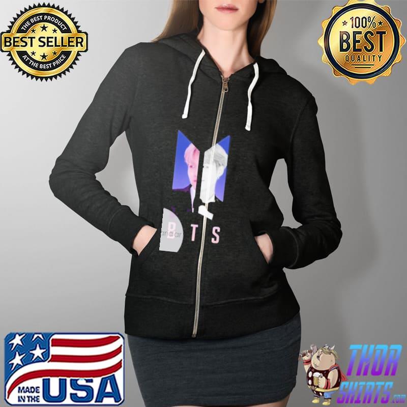 Min Suga Bangtan Boys Shirt Full Zip Hooded