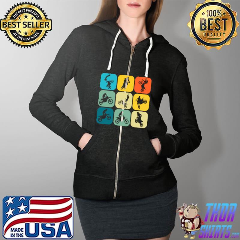 Motocross dirt bike motocross biker enduro supermoto T-s Full Zip Hooded