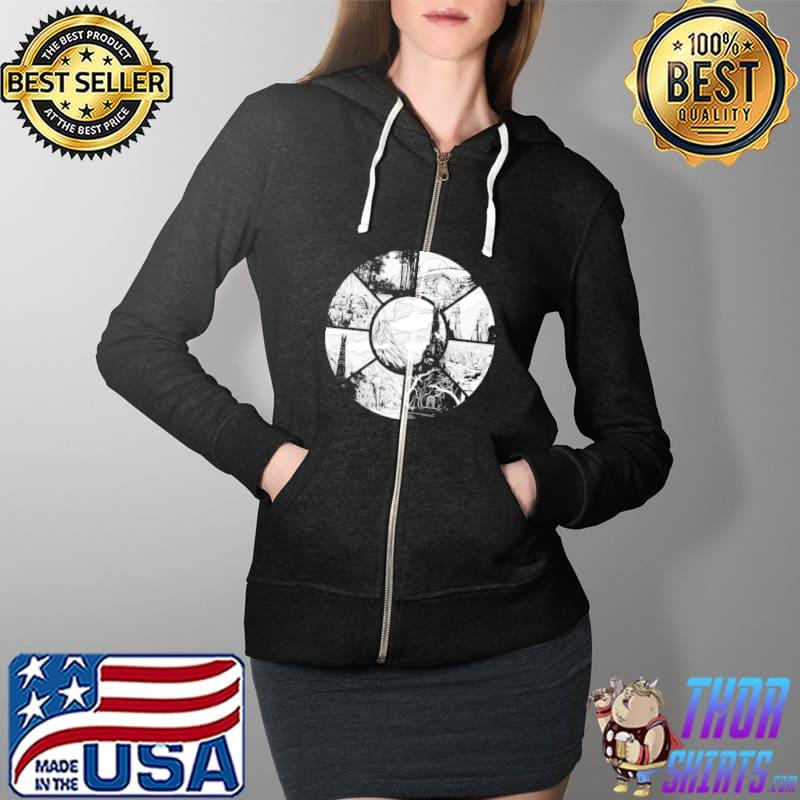Mythological Past Koszulka Spider Shirt Full Zip Hooded