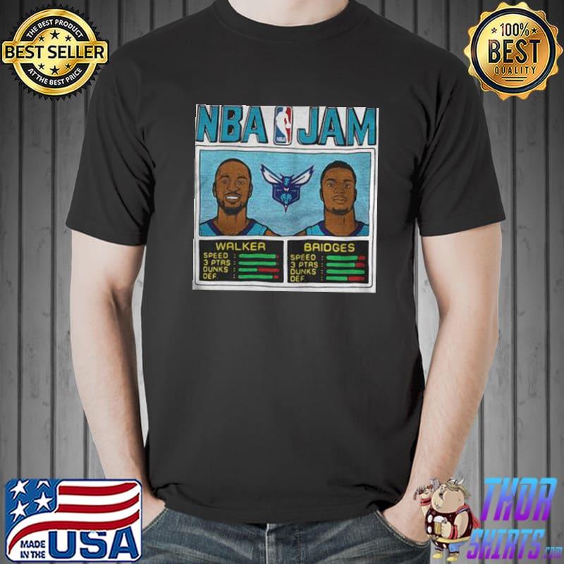 NBA Jam Hornets Walker And Bridges Charlotte Hornets Shirt Unisex