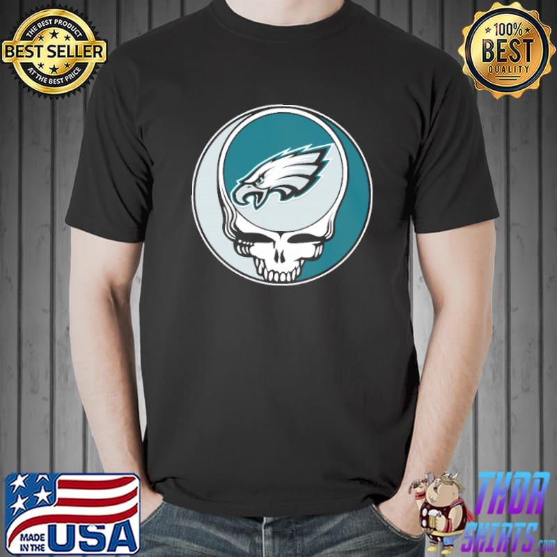 Team Philadelphia Eagles X Grateful Dead Logo Band T-Shirt - T