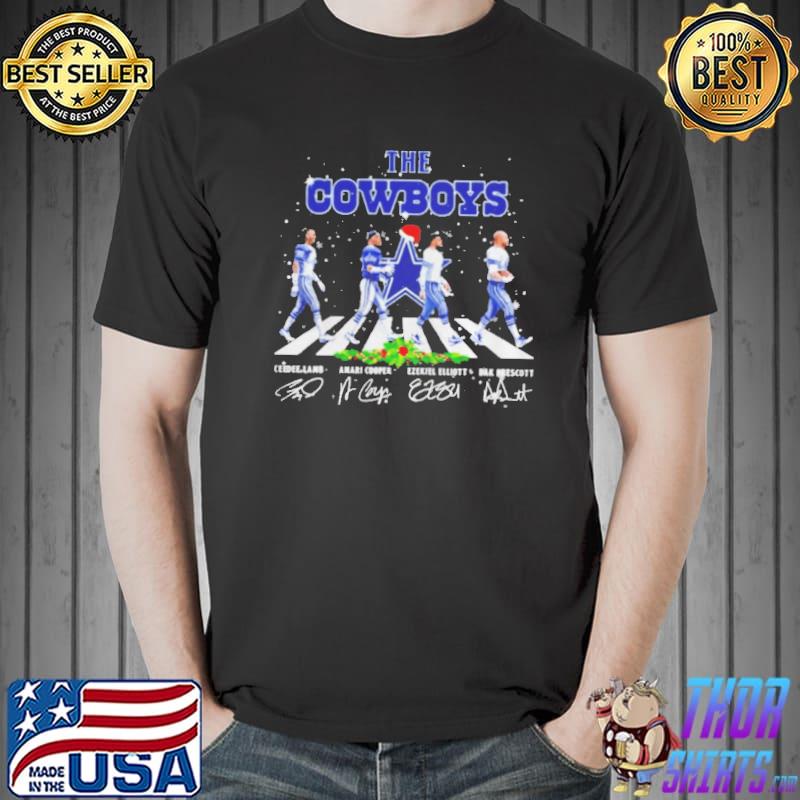 Nice the Dallas Cowboys abbey road Christmas signatures s Unisex