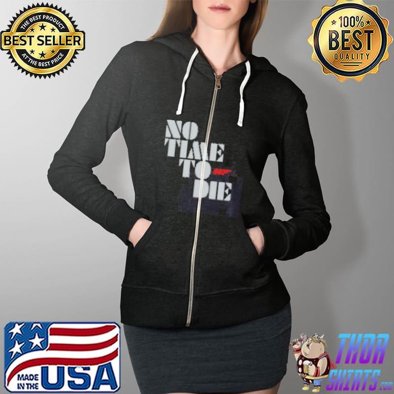 No Time To Die 007 Shirt Full Zip Hooded