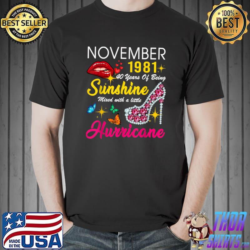 November 1981 40 Years Of Being Sunshine 40th Birthday Women T-Shirt Unisex