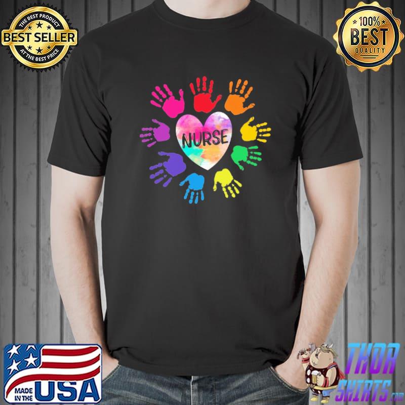 Nurse heart hands colors s Unisex