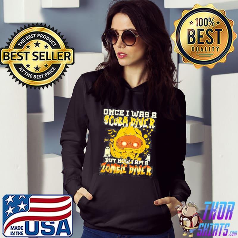 Once I was a scuba diver but now I am a zombie diver Halloween s Hoodie